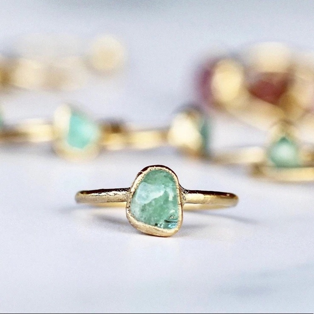 New raw emerald ring - Picture 3 of 6